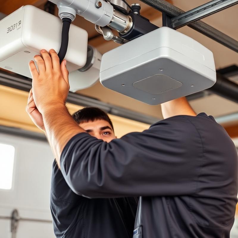 Experienced Otis Garage Doors technician at work